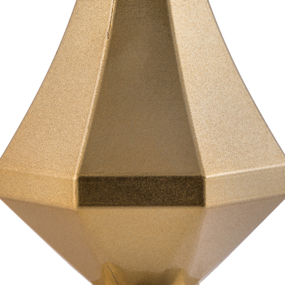 Vickerman Mc191008D 8" Gold Candy Finish Diamond Finial Ornament, Pack of 2