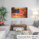 "Usa Flag Map" Wrapped Canvas Art Print, 40x26x1.5