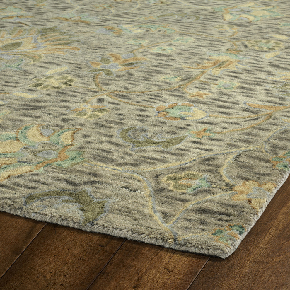Kaleen Chancellor Hand-Tufted Indoor Area Rug, Taupe, 8'x10'