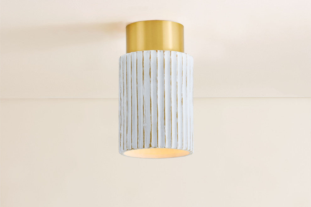 Darcia 18" Wide 5-Light Aged Brass Chandelier