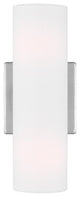 Capalino 2-Light Indoor Wall Double Sconce, Brushed Steel Silver