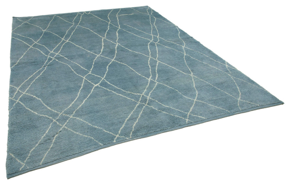 Rug N Carpet - Handmade Decorative 7' 10'' x 9' 11'' Moroccan Area Rug