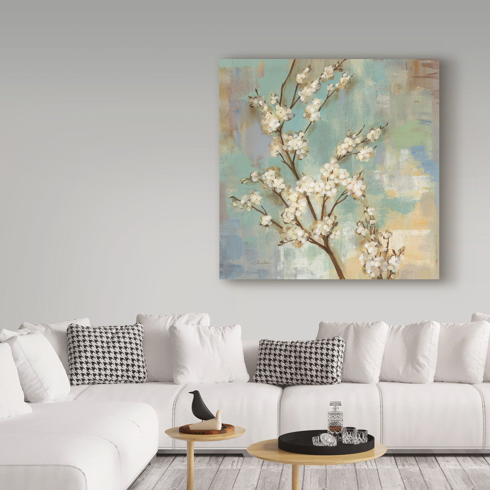 Silvia Vassileva 'Kyoto Blossoms II' Canvas Art, 24"x24"
