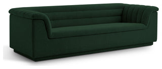 Cascade Upholstered Set, Green, Boucle Fabric, Sofa
