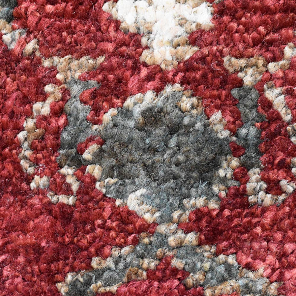 HAND KNOTTED JUTE ECO-FRIENDLY SOLID AREA RUGS , Red, Oriental, Outdoor Indoor