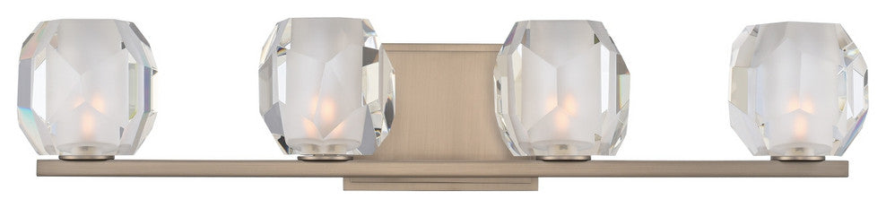 Regent 25x5" 4-Light Transitional Wall-Light by Kalco, Satin Nickel