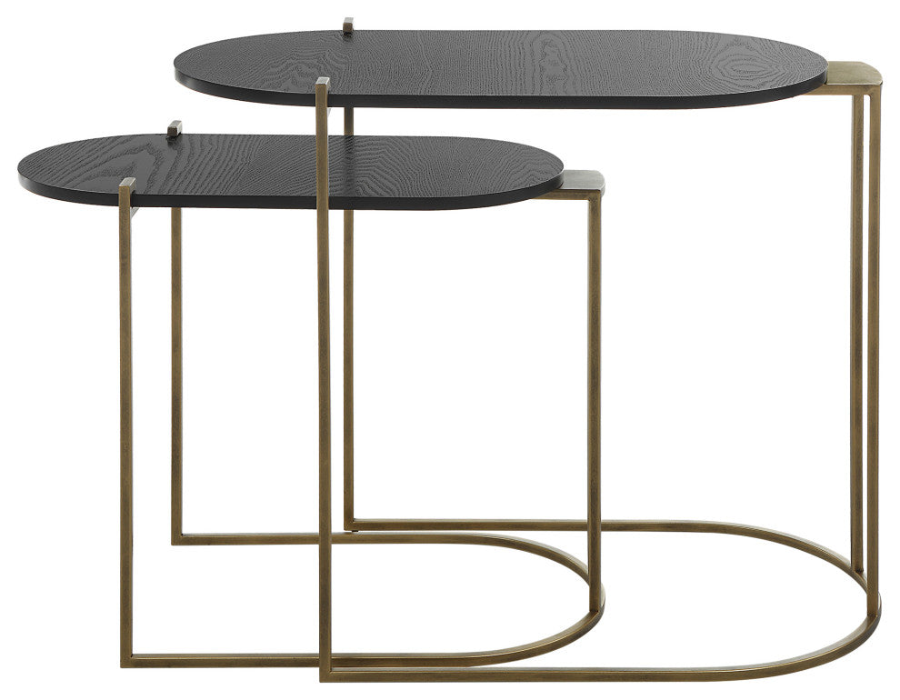 Uttermost Aztec Wood nesting tables, 2-Piece Set
