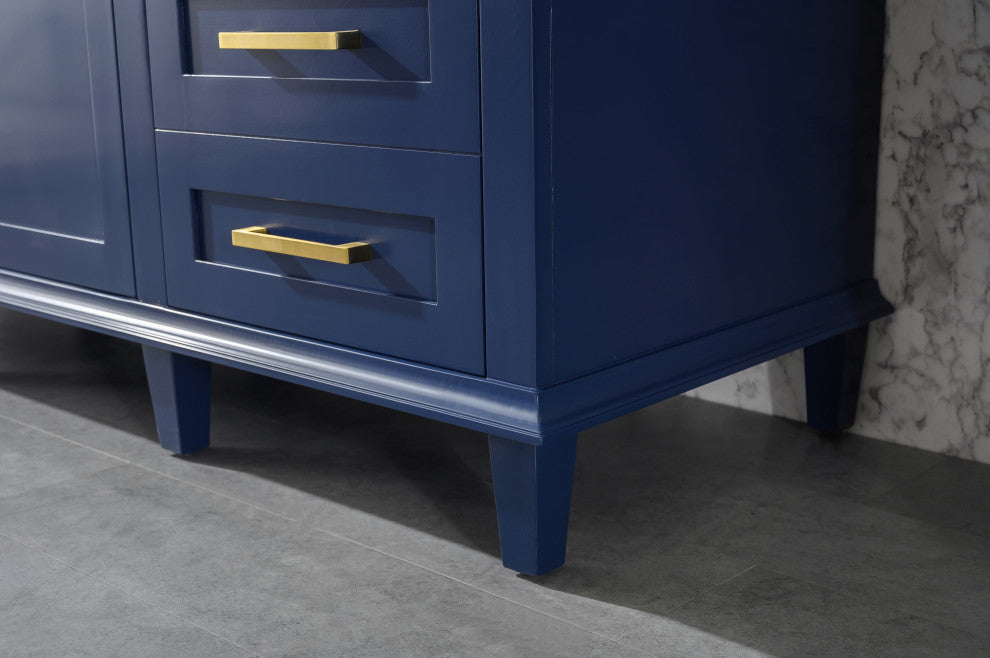 60" Single Sink Vanity, Blue