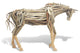 Coastal Home DÃ©cor 'Driftwood Horse Trotting' Rustic Handmade Folk Sculpture