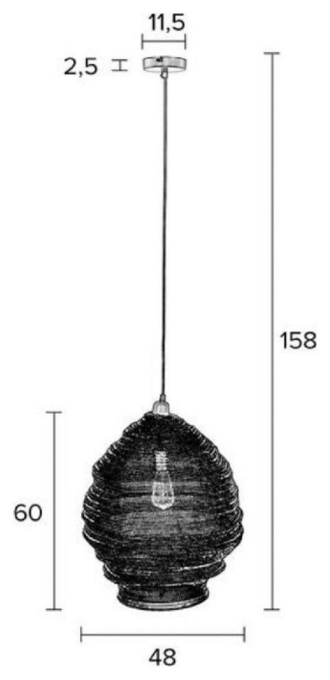 Brass Iron Mesh Pendant Lamp L | DF Lena