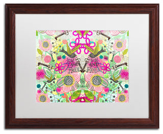 Elizabeth Caldwell 'Wild and Free' Art, Wood Frame, White Mat, 20x16