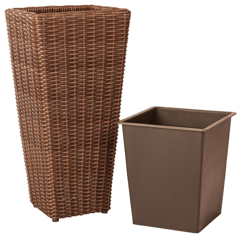 Alto-2 Piece Wicker Planter Set