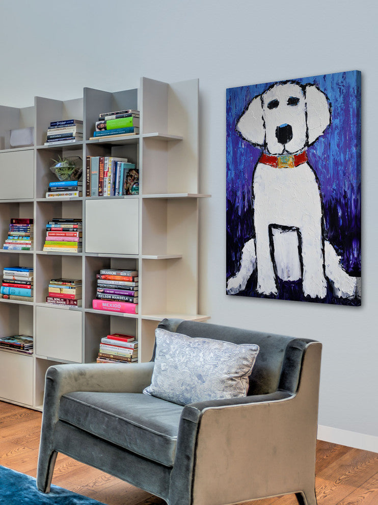 "Good Guardian" Painting Print on Wrapped Canvas, 24"x36"