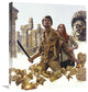 "Amid Aztec Ruins" Stretched Canvas Giclee by Mort Kunstler, 19x22"