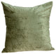 20" X 7" X 20" Transitional Olive Solid Pillow Cover With Poly Insert