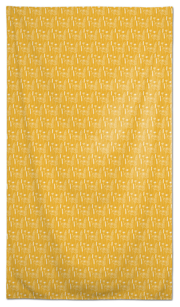 Golden Wheat Flower 58x102 Tablecloth