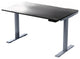 30" Adjustable Black and Gray Stainless Steel Standing Desk