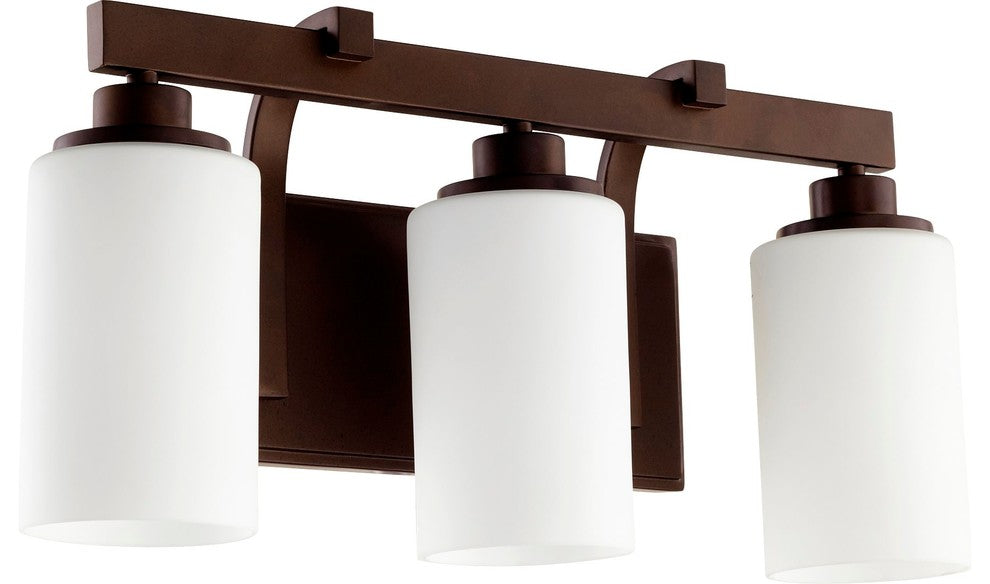 Quorum Lighting Lancaster Transitional Vanity, OiLED Bronze