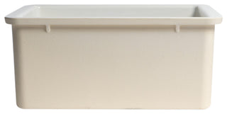 ALFI brand AB2017 20" White Single Bowl Fireclay Undermount Kitchen Sink