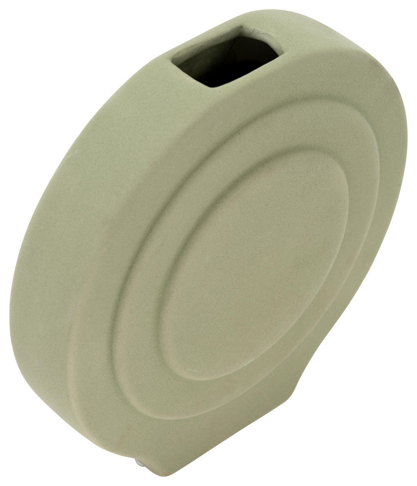 Dol, 7" Round Vase, Dark Sage
