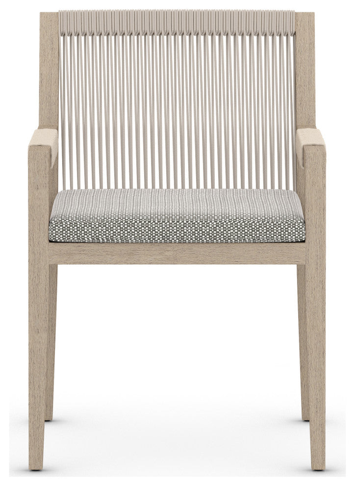 Sherwood Dining Armchair-Brown/Faye Ash
