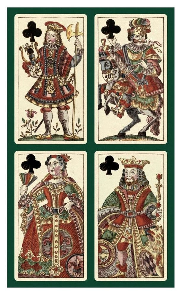 "Clubs (Bauern Hochzeit Deck)" Print by Andreas Benedictus GÃŒÂ¦bl, 28"x46"