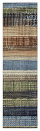 Machine Washable Indoor/Outdoor Chantille ACN1873 Blue 2'3" x 7'6" Runner Rug