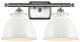 Innovations 516-2W-SN-M14-W 2 Light Bath Vanity Light, Brushed Satin Nickel