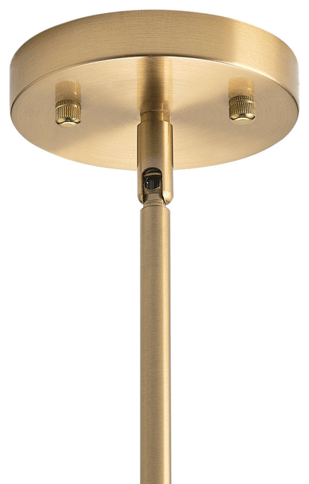 Industrial Matte Black Glass Shade Pendant Light With Brass Finish