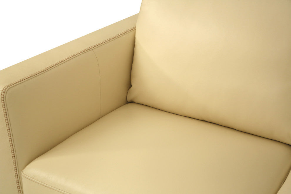 ACME Malaga Sofa, Cream Leather