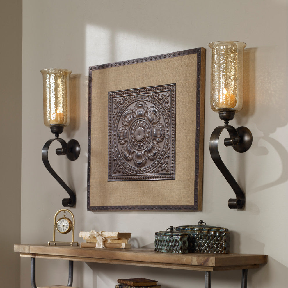 Uttermost - 19150 - Candle Wall Sconce - Joselyn - Antique Bronze