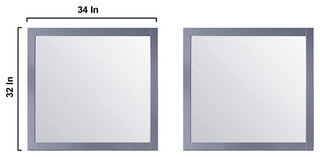 Marsyas Transitional Dark Grey 84" Double Vanity Set