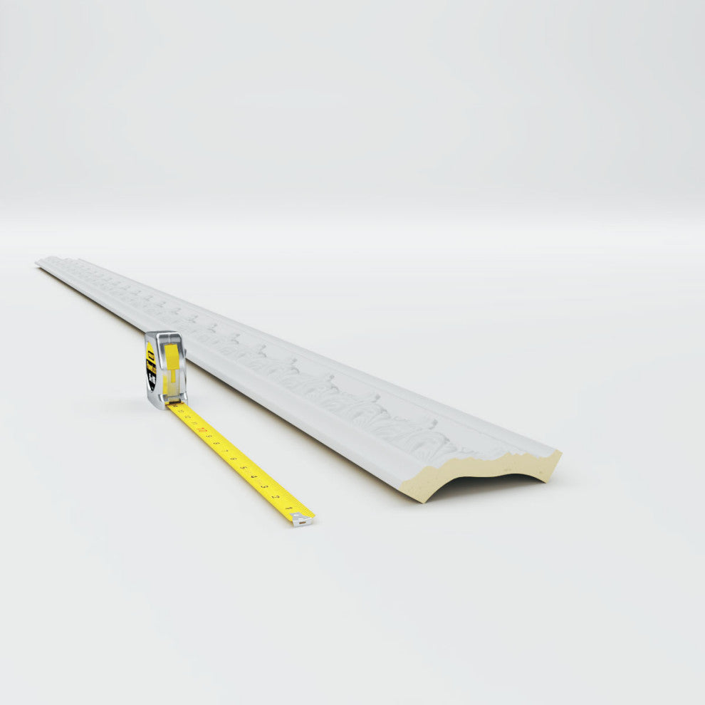 4 1/2"H x 3 1/4"P x 5 1/2"F x 94 1/2"L Devon Crown Moulding
