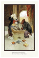 "Teddy Roosevelt's Bears: Teddy B and Teddy G Studying Latin" Paper Art, 26"x38"