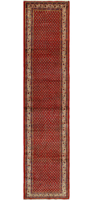 Fine Vintage Distressed Haluk Red/Ivory Runner, 2'9 x 11'4
