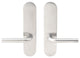 Cologne Lever, Full Dummy Tubular Pair, Right Hand, Satin Stainless Steel