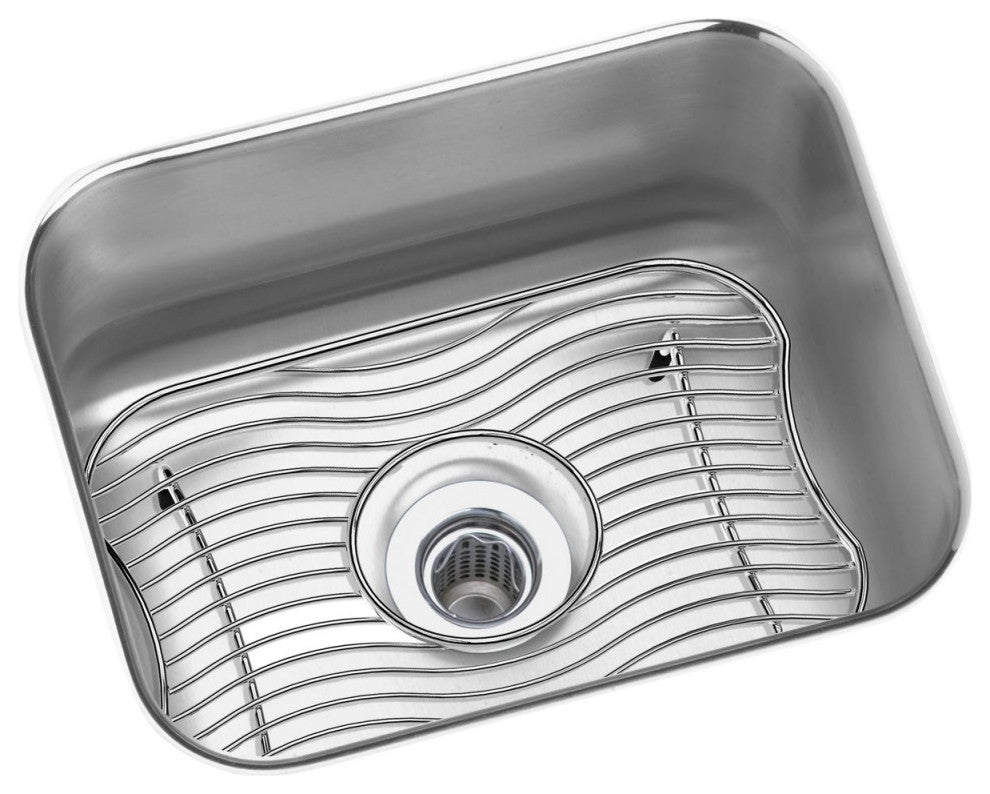 Elkay 14 1/2" Bowl Undermount Stainless Steel Bar/Prep Kitchen Sink, ELUH129DBG