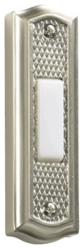 Quorum Zinc Door Chime Button, Satin Nickel