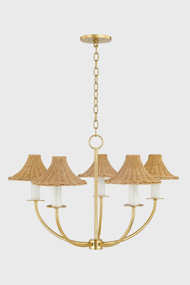 Mitzi Twila Chandelier Vintage Gold Leaf