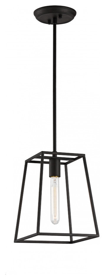 Matteo Lighting Candor Collection Traditional Pendant, Black Finish