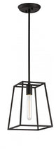 Matteo Lighting Candor Collection Traditional Pendant, Black Finish