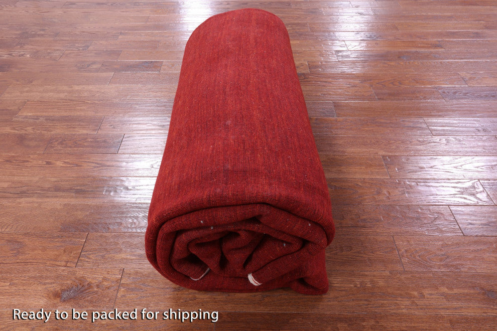 10' 0" X 13' 8" Persian Gabbeh Hand-Knotted Rug Q11365