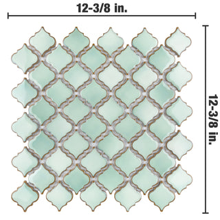 Hudson Tangier Mosaic Floor and Wall Tile, Mint Green