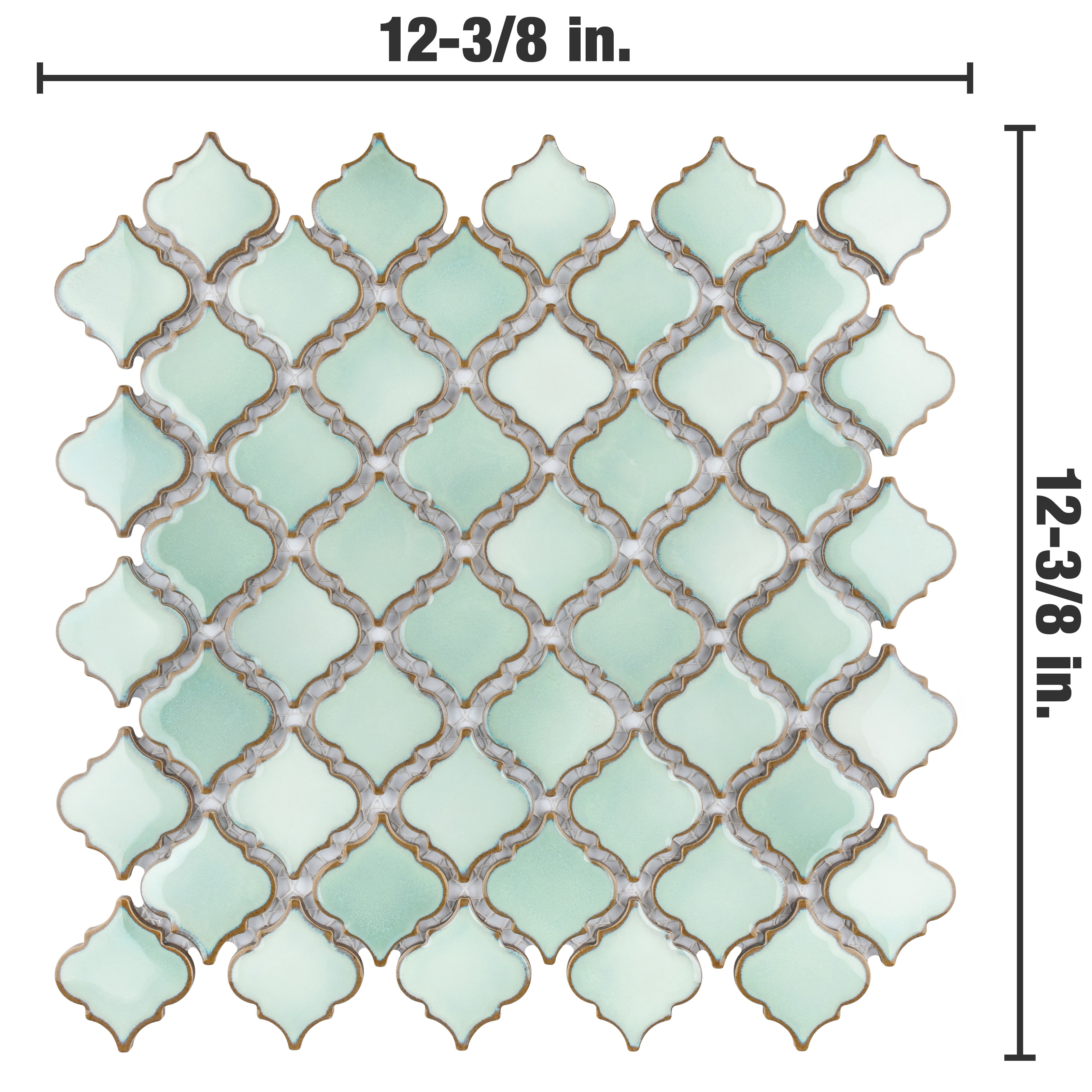 Hudson Tangier Mosaic Floor and Wall Tile, Mint Green