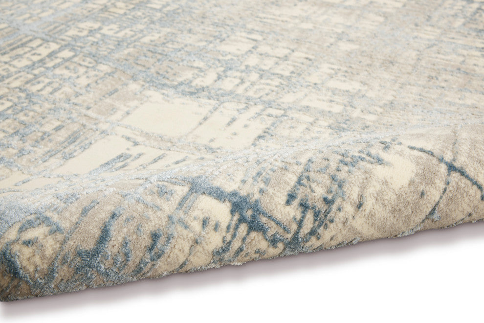 Calvin Klein CK950 Rush 10' x 14' Ivory Blue Modern Indoor Area Rug