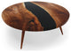 Gamba di Legno Coffee Table, Black, 47.2" 120cm