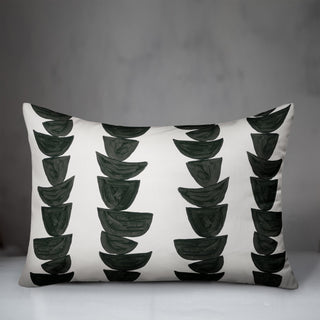 Monochromatic Stacked Bowls 14"x20" Spun Poly Pillow