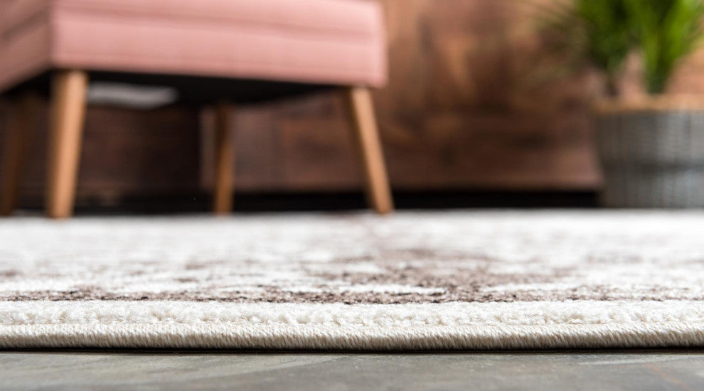 Rug Unique Loom La Jolla Brown Rectangular 4' 0 x 6' 0