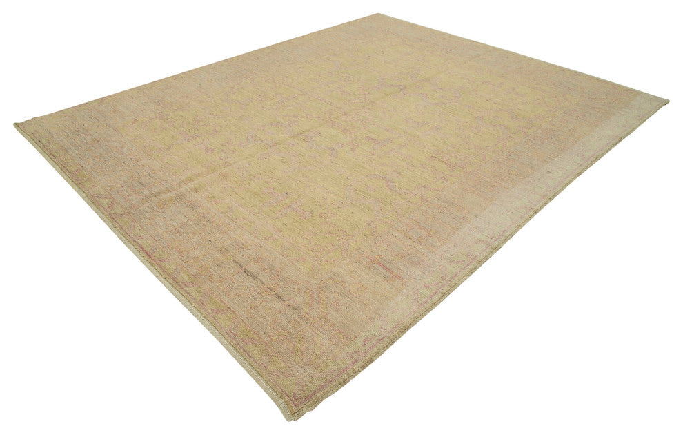 Rug N Carpet - Handmade Oriental 8' 2" x 10' 0" Decorative Oushak Area Rug