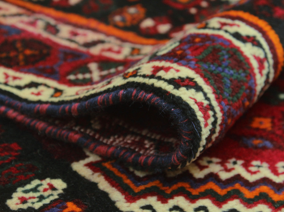 Fine Vintage Distressed Belleza Red Rug